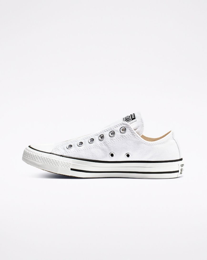 Dámské Boty Slip On Converse Chuck Taylor All Star Bílé Černé Bílé | CZ AJQS19